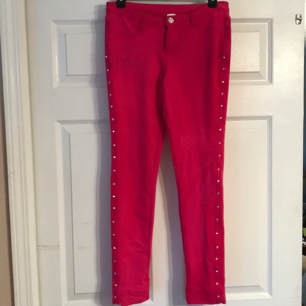 hot pink dance jeggings